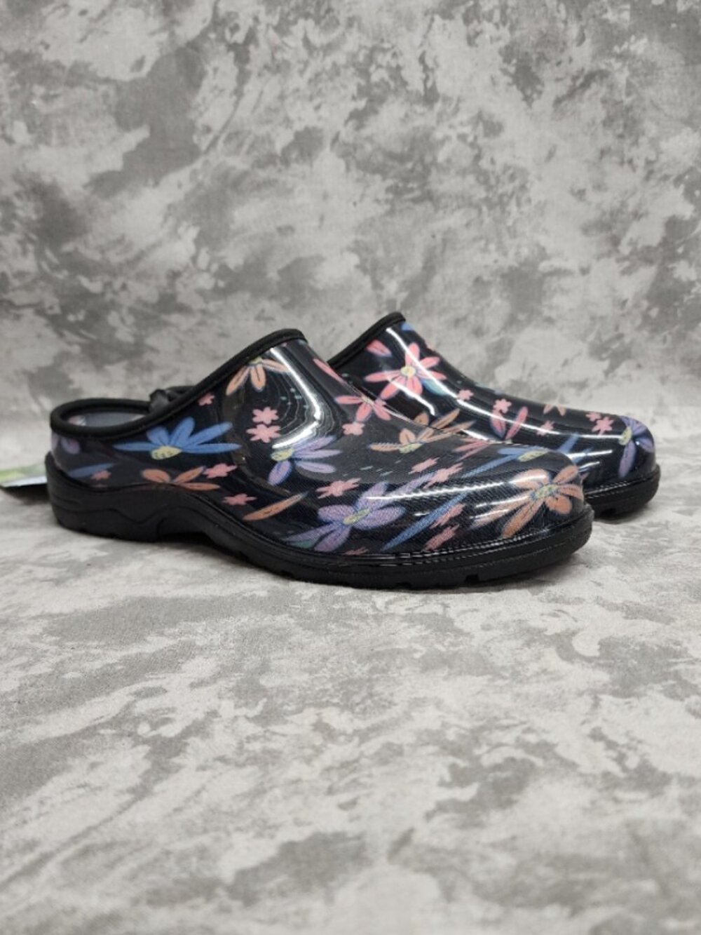 New Ground Work Waterproof Garden Shoe Clogs - Multi Floral Print - Size 7
